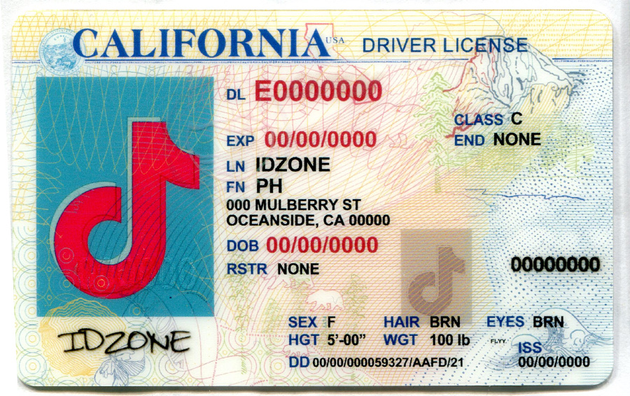 CALIFORNIA-Old Scannable fake id
